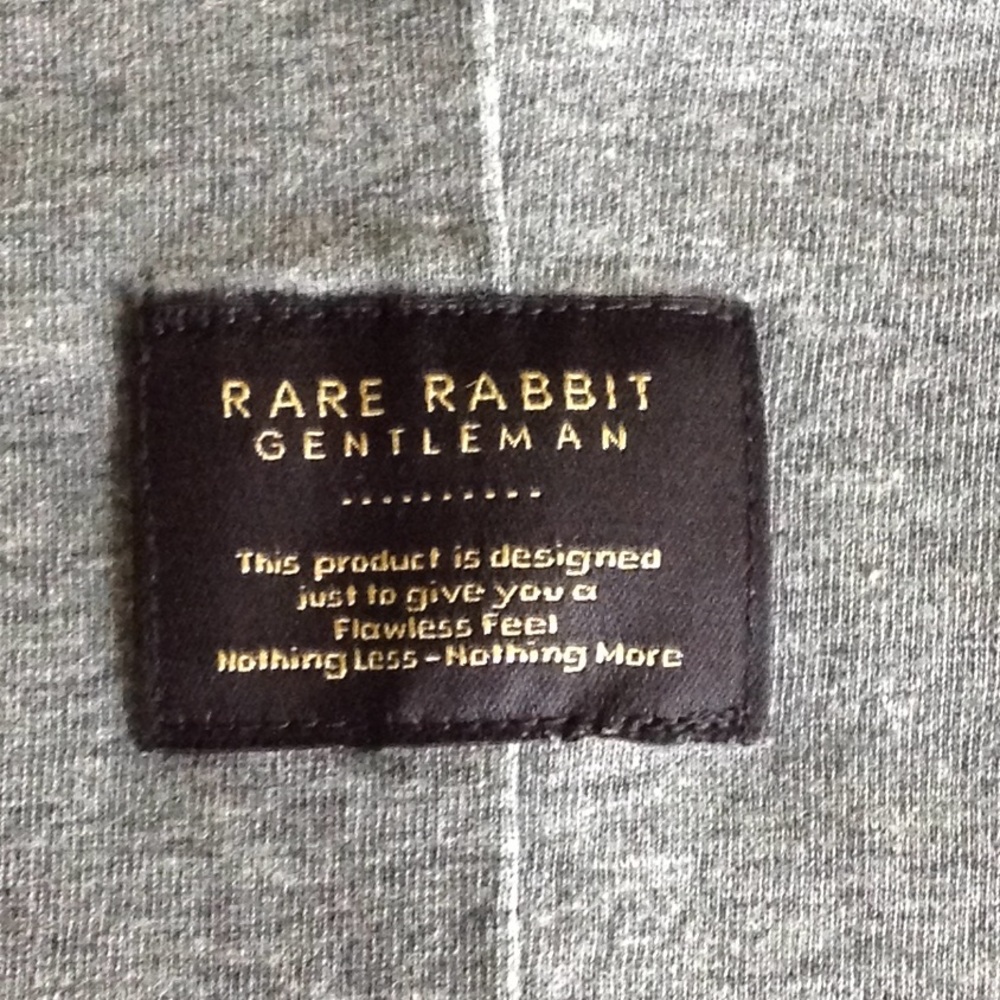 🌑 Rare Rabbit 'Gentleman' - Strep Style Grey Tee - Picture 6 of 8